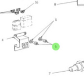 Nanni Diesel 39160663 - Electrical System Bolt for T4 Series Engines
