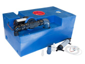 Albin 03-02-008 - 72L Waste Water Tank CPL with Diaphragm Pump 12V