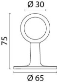 Foresti & Suardi End Fitting 30 mm Chrome