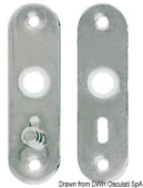 Osculati 38.131.48 - Pair Of Plates Chromed Brass