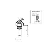 VDO 323-801-001-058C - Coolant Temperature Sender 120°C - R 3/8"