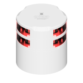 Lopolight 301-114ST-WH - Navigation Light 3NM 360° Red, Double, White Ceramic Coated