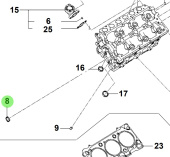 Bukh 22132-3A000 - Circular Packing for S270J Cylinder Heads