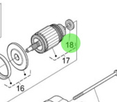 Nanni Diesel 970310986 - Starter Bearing for TDI and N4 Engines