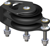 Antal 00612 - Aluminum Block Series OPF-60, Ball Bearing, Double Foot Block