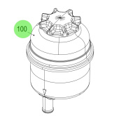 Steyr 2178869-1 - Oil Tank for Power Steering Pump Hydraulic Systems on Steyr Engines
