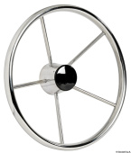 Osculati 45.165.37 - Stainless Steel 5-Spoke Steering Wheel 380 mm