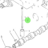 Nanni Diesel 970307318 - Engine Push Rod for Camshaft Assembly