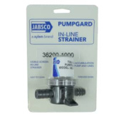 Jabsco 36200-1000 - Pumpgard In-Line Strainer, 5/8" Hose Barbs 20 Mesh