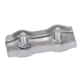 Steel Wire Clamp Flat Double 2mm