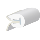 PVC Fender Profile Type "L-1" Roll Lenght 16m White
