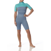 Plastimo P203717 - Essential 3/2mm Neoprene Wetsuit Women's Shorty Grey/Azure Size 8