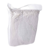 Cleaning Cloths White Tricot, Pure White 10kg Plastic Bag (30 pcs)
