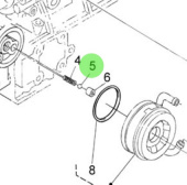 Nanni Diesel 970302730 - Valve Seat for Timing Gear Case and Oil Filter Assembly