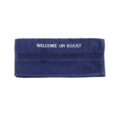 Captain's Collection Guest Towel Welcome On Board Embroidered 30 x 50 cm Navy