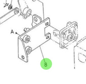 Nanni Diesel 970307366 - Solenoid Support Bracket for Electric Stop Systems