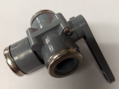 Parker 60-0014 3-Way 1/2" FNPT PVC Marine Cleaning Valve