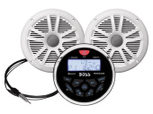 Boss Audio MCKGB350W - Marine Radio Pack White