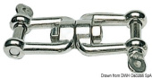 Osculati Mirror-Polished AISI 316 Stainless Steel Swivel with Shackles