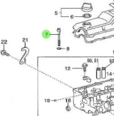 Nanni Diesel 970312007 - Cylinder Head Bolt for T4.155 and 4.380TDI Engines
