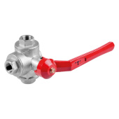 Ball Valve, 3-Way, T1-Bore 1.1/2"