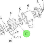 Nanni Diesel 970301804 - Sea Water Pump Repair Kit for N4 and 4 Series Engines
