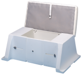 Allpa Polyethylene Bench With Adjustable Width, Complete With Padded Cushion