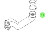 Bukh 00104-5S107 - Exhaust Pipe for S270J Engines