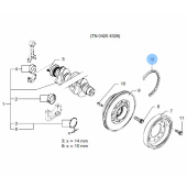 Vetus VD20723 - V-belt water-fuelpump DT(A)44/66