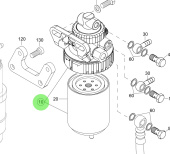 Steyr Z002491-0 - Fuel Filter Bracket Assembly for MO174V40 v1 Engines