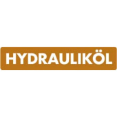 Marine Hydraulic Oil Identification Sticker, German, Soft PVC, 100×20 mm