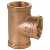 Bronze Female Thread Tee Fitting – 3/8" to 1 1/2" BSP