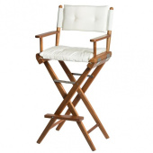 High Teak Folding Director's Chair Wit Deluxe