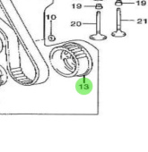 Nanni Diesel 970312169 - No. 2 Camshaft Timing Pulley for T4.155 and 4.380TDI Engines