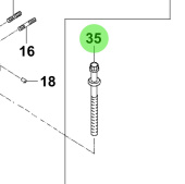 Bukh 22321-2F000 - Cylinder Head Bolt for R210J Engines
