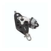Barton N12731 – Fiddle Block Size 2 Ball Bearing with Swivel, Becket & Cam, 30/45mm Sheaves, Max Rope 8mm, SWL 370kg