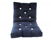 ARC Marine Outdoor Seat Navy With White Buttons Double