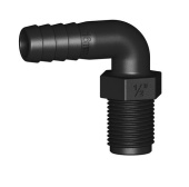 Tru Design Hose Connector 90° (Unequal) 16mmx1/2"BSP