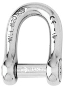 Wichard Self-Locking Allen Head Pin D Shackle 316L Stainless Steel