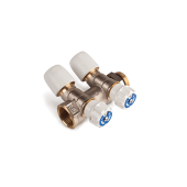 Jabsco HX92T/15W - Hep2O Manifold 15mm x 3/4" Brass 2 Port