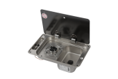 Allpa Airxcel Gas Hob Unit And Rectangular Sink At The Right, With Cover, Burner: 1x Medium