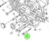 Nanni Diesel 970316046 - Screw for Heat Exchanger and Timing Gear Case
