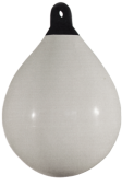Allpa Solid Head Buoy, Ø350, L=480mm, White With Black Head (Size 1)