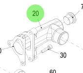 Steyr 2177571-7 - Coolant Inlet Manifold Assembly M22x1.5