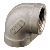 Guidi Stainless Steel 90° Elbow F-F BSP Female Thread Pipe Fittings, Sizes 1/4" to 1 1/2"