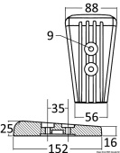 Volvo Penta 3888814/3883728 SX/DPS Magnesium Leg Anode - Osculati 43.554.21