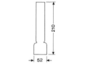DHR Lamp Glass 14 Ligne 210mm