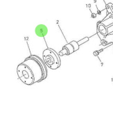 Nanni Diesel 970302113 - Fresh Water Pump Flange for HE and TDI Engines