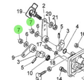 Nanni Diesel 970302858 - Accelerator and Speed Control Nut for HE and N Series Engines