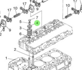 Nanni Diesel 970316488 - Engine Valve for N4.65 Engines